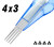 EMALLA Eliot Premium Needle Cartridges - 4x3 Stipple Shader Long Taper 5.5 #35