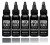 Pitch Black Gray Wash Set 1oz x 5 shades