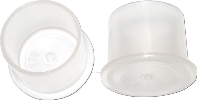 Ink Cups with Foot Base (No Spill) - Clear - 11mm