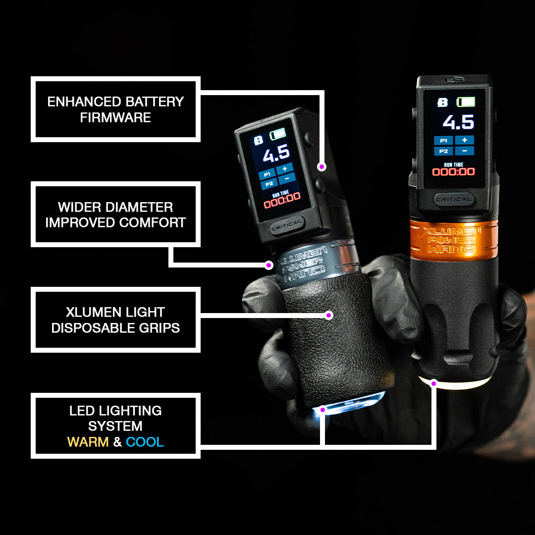 Microshield Pro BishopPower Wand XLUMEN Full Set - Protat Tattoo Supplies